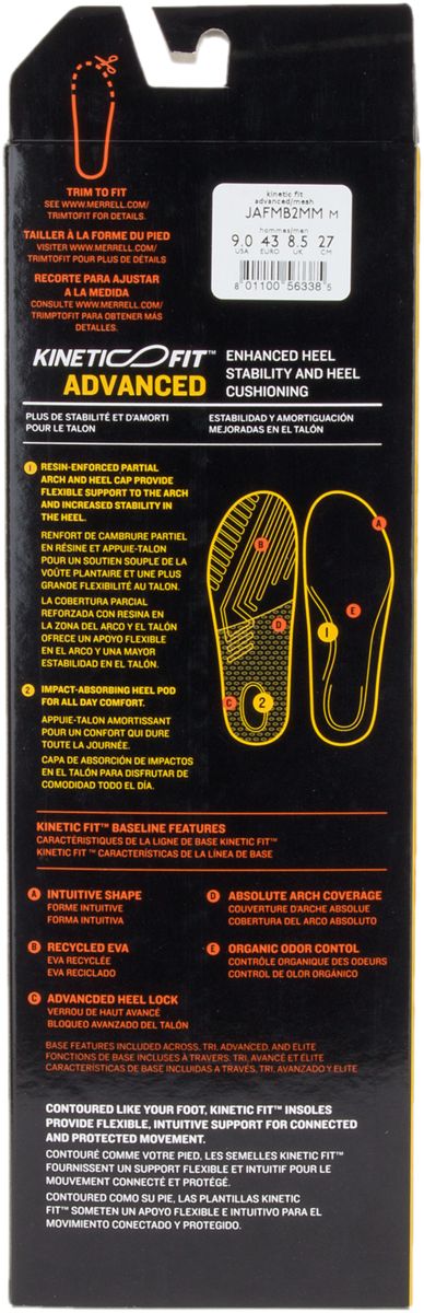 Merrell-Men's Kinetic Fit Footbed Wide Width Insoles