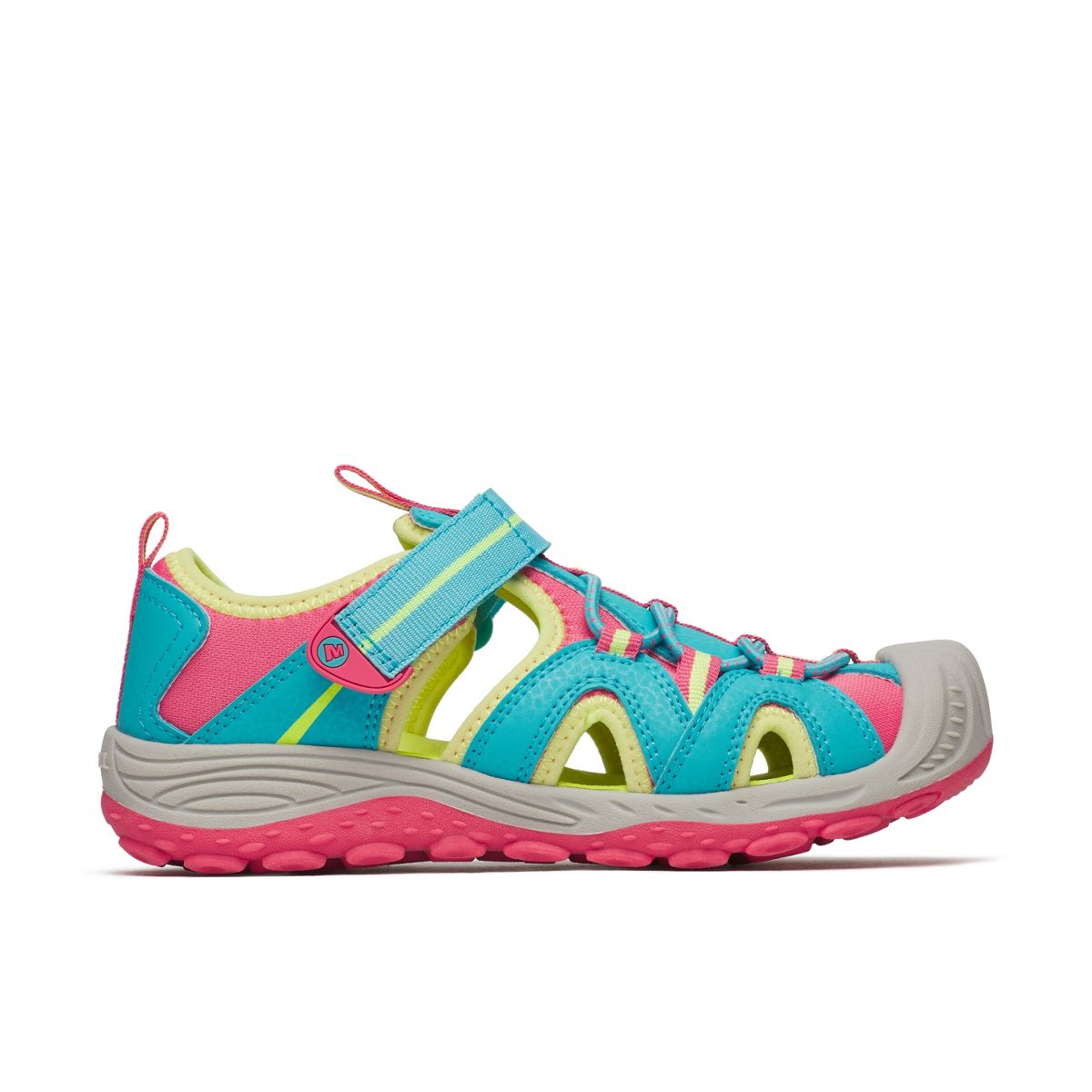 Turquoise/Coral,9,Big Kids (size 11-7)