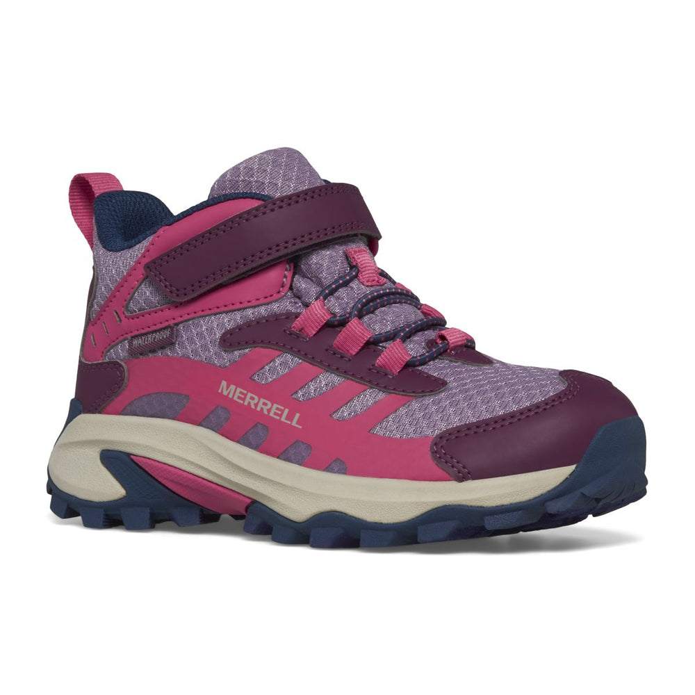 Merrell-Big Kid Moab Speed Mid 2 A/C Waterproof - Boots BK