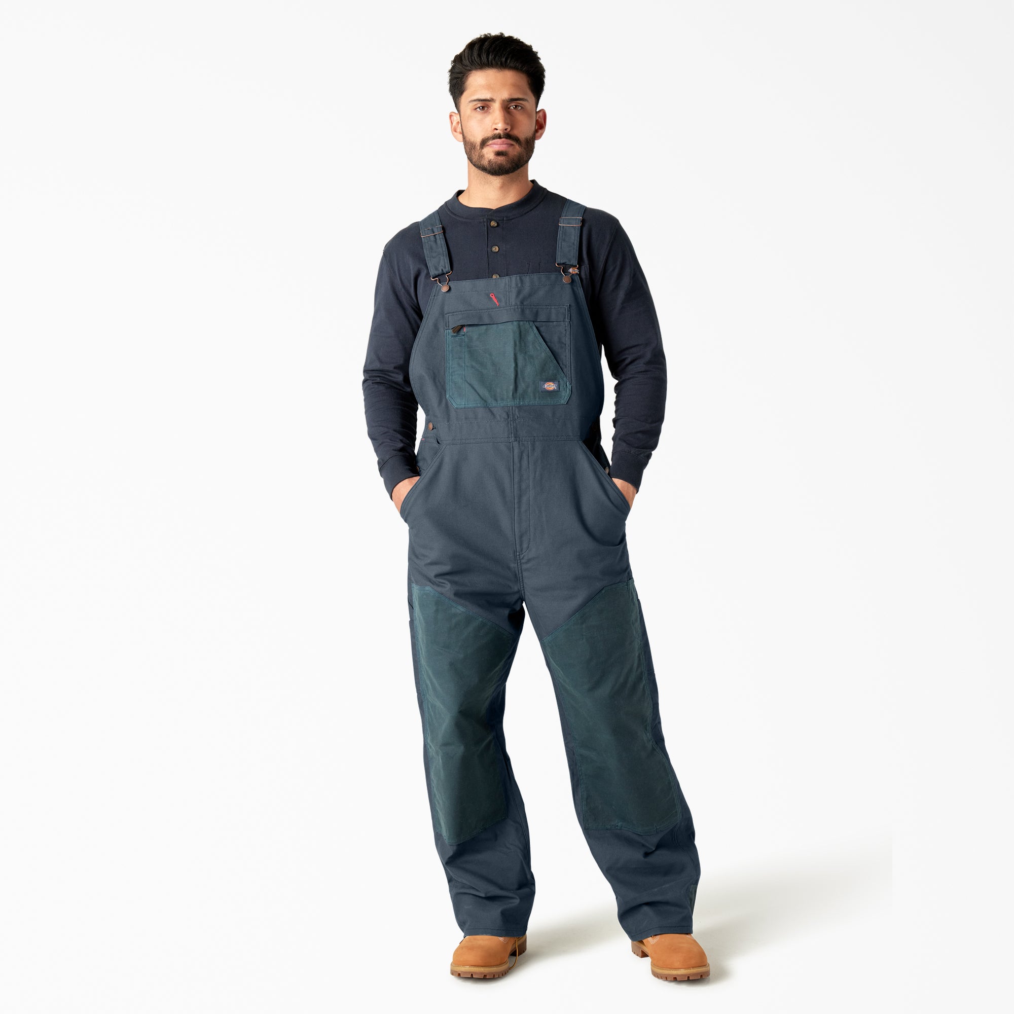 Waxed Canvas Double Front Bib Overalls For Men | Dickies