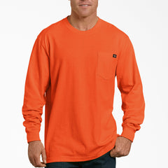 Heavyweight Neon Long Sleeve Pocket T-Shirt For Men | Dickies